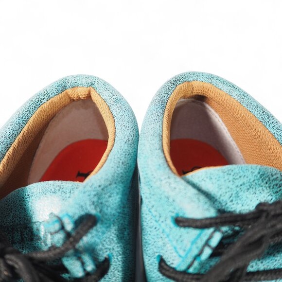 Ferrini Rouge Moc Toe Mid Leather Chukka Boots Women's 10B Turquoise 63722-50 - Picture 11 of 11